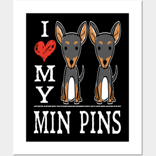 I Love My Min Pins Posters and Art